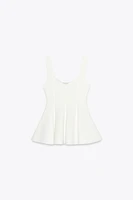 TOP PÉPLUM STRETCH