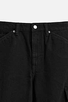 DENIM CARGO SHORTS