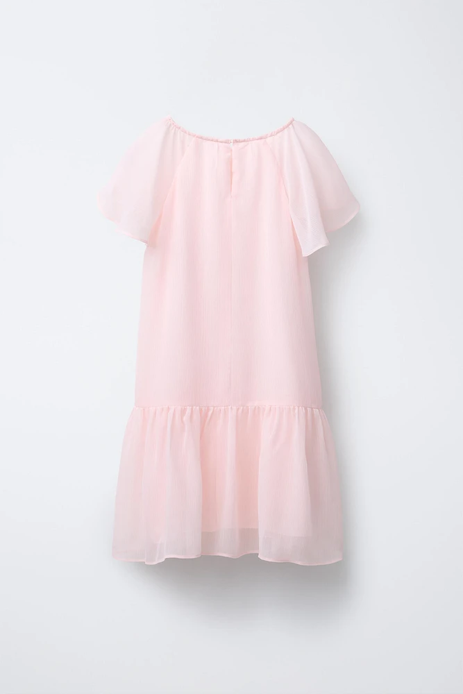 ROBE FLUIDE BIJOUX FLEURS
