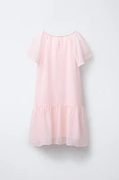 ROBE FLUIDE BIJOUX FLEURS