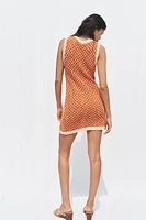 ROBE COURTE EN MAILLE TEXTURÉE
