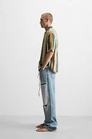 TEXTURED CROCHET SHIRT