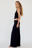 TEXTURED STRAIGHT LEG PANTS