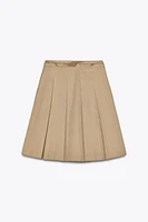 PLEATED MIDI SKIRT