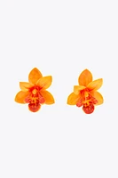 BOUCLES D'OREILLES FLEUR RÉSINE