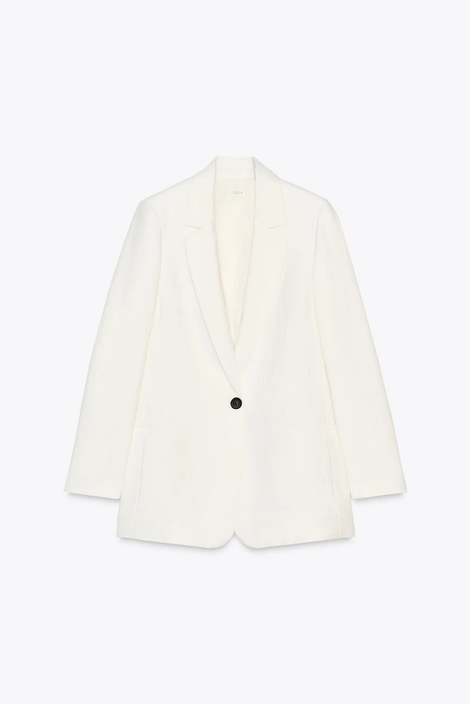 WRINKLED EFFECT BLAZER