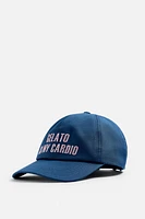 EMBROIDERED TEXT CAP