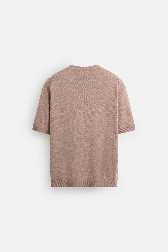 T-SHIRT EN MAILLE STRUCTURÉE
