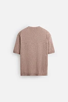 T-SHIRT EN MAILLE STRUCTURÉE