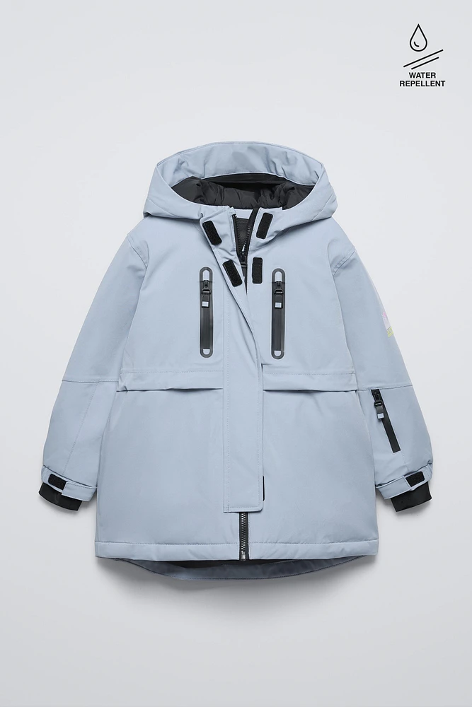 WATER REPELLENT AND WINDPROOF RECCO® SYSTEM PADDED PARKA SKI COLLECTION