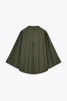 WIDE SLEEVE LINEN SHIRT