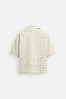 GEOMETRIC EMBROIDERED SHIRT