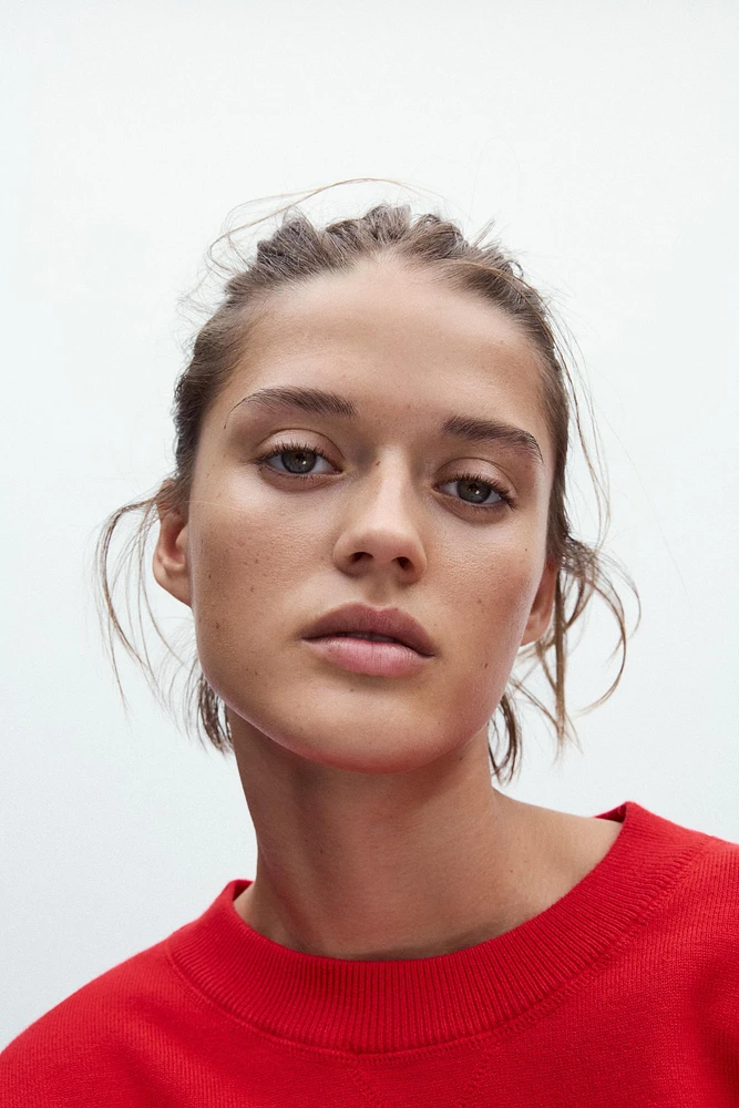 SWEAT EN MAILLE LISSE