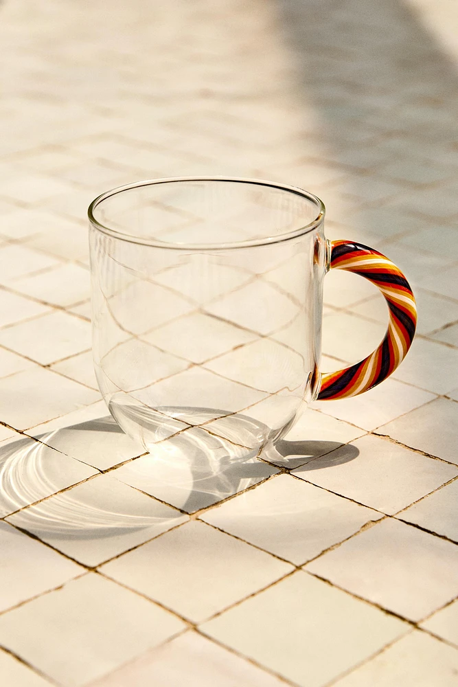TASSE BOROSILICATE ANSE SPIRALE