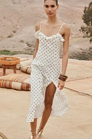 POLKA DOT MIDI DRESS