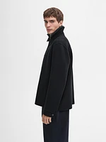 Double-layer wool jacket