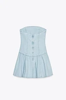 ROBE BANDEAU EN JEAN TRF