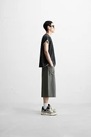 WASHED KNIT T-SHIRT