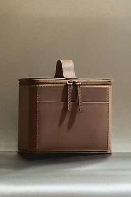 TROUSSE DE TOILETTE CUIR FORMAT MOYEN