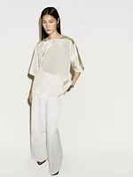 Short sleeve organza T-shirt - Limited Edition