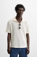 POLO À MAILLES AJOURÉES