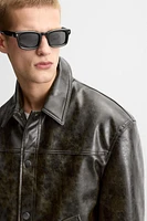 FAUX LEATHER JACKET