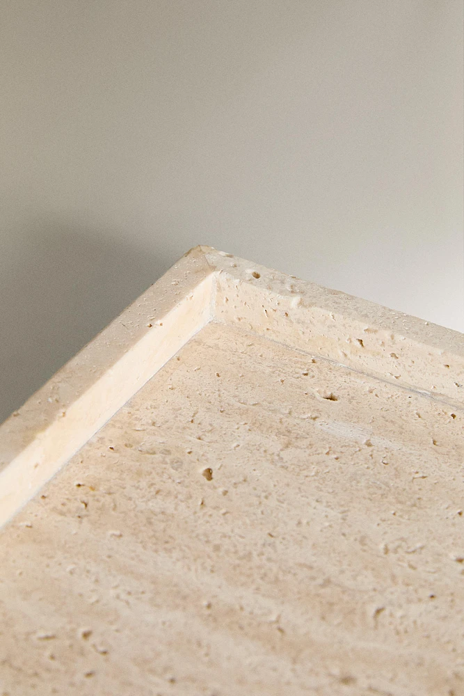 BEIGE MARBLE BATHROOM TRAY