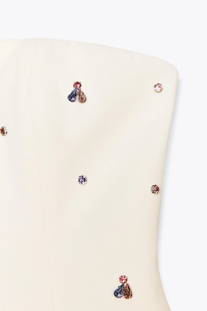 TOP BUSTIER BIJOUX