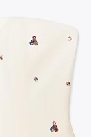 JEWEL STRAPLESS TOP