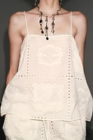 ZW COLLECTION EMBROIDERED TOP