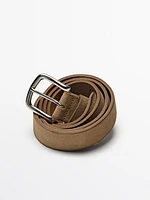 Plush nappa belt
