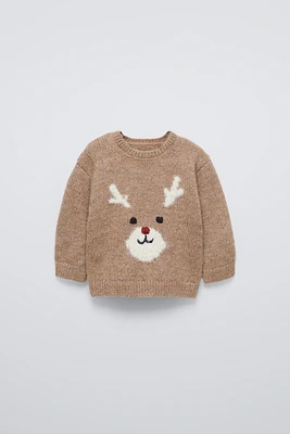 REINDEER KNIT SWEATER