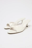 SANDALES EFFET VERNI