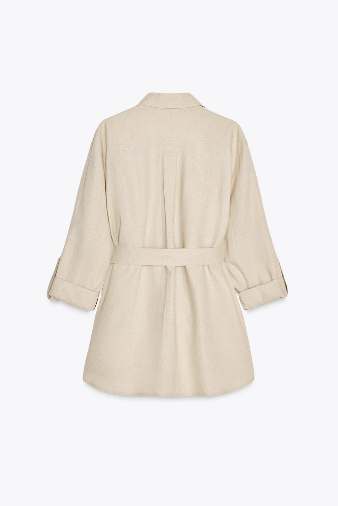 CHEMISE SAFARI EN LIN