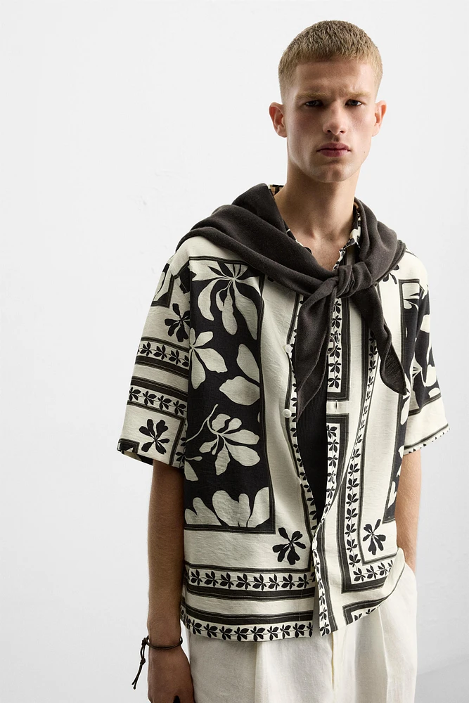 COMBINATION PRINT SHIRT
