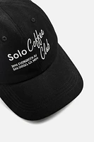 CONTRAST EMBROIDERED CAP