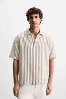 TEXTURED POLO SHIRT