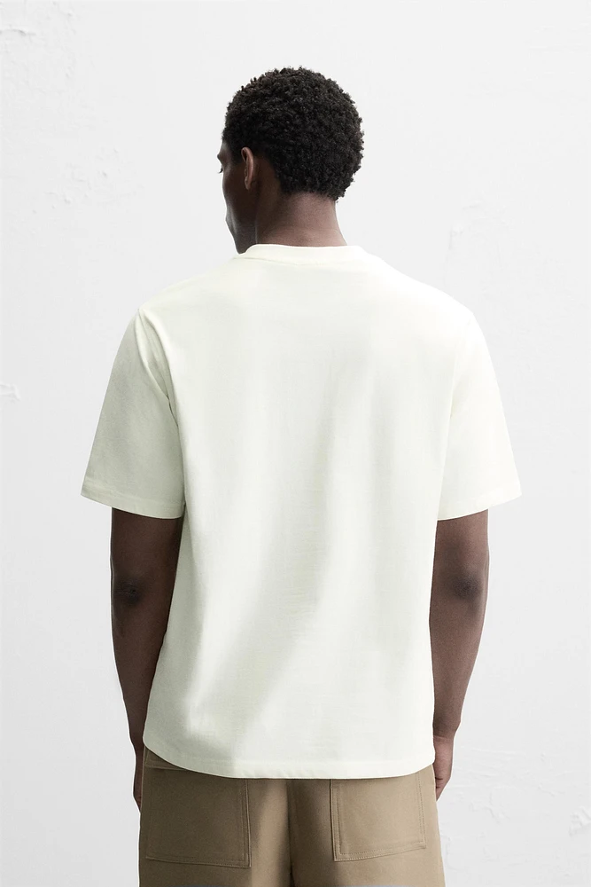 CONTRAST PRINT T-SHIRT