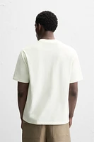 CONTRAST PRINT T-SHIRT