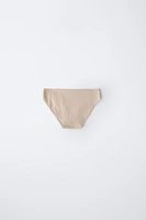 AGES -6/ THREE-PACK OF RIBBED BRIEFS WITH LABEL