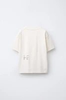 T-SHIRT ÉPAIS AVEC INSCRIPTION BRODÉE