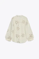 FLORAL EMBROIDERED BLOUSE