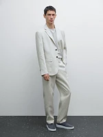 Pantalon de tailleur 100 % lin