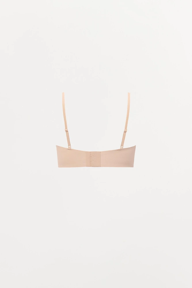 STRAPPY BANDEAU BRA WITH POLYAMIDE