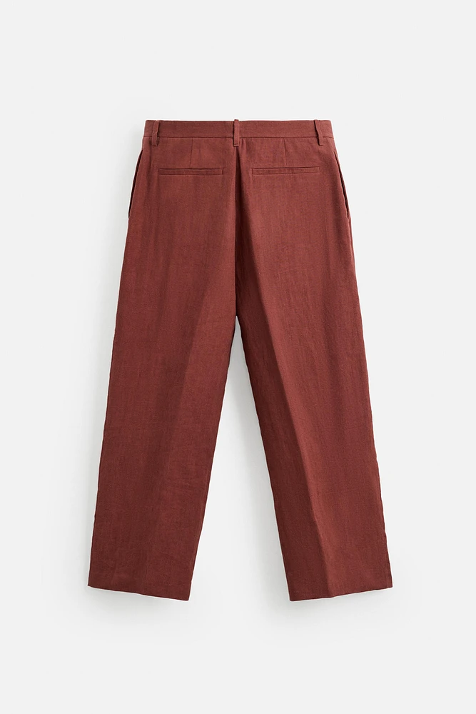 100% LINEN SUIT PANTS