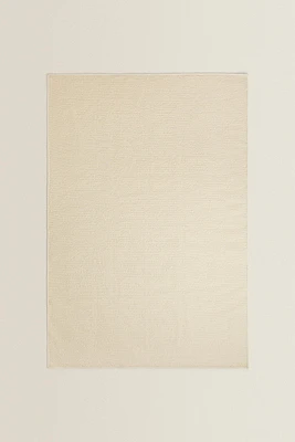WAVY DETAIL WOOL AREA RUG