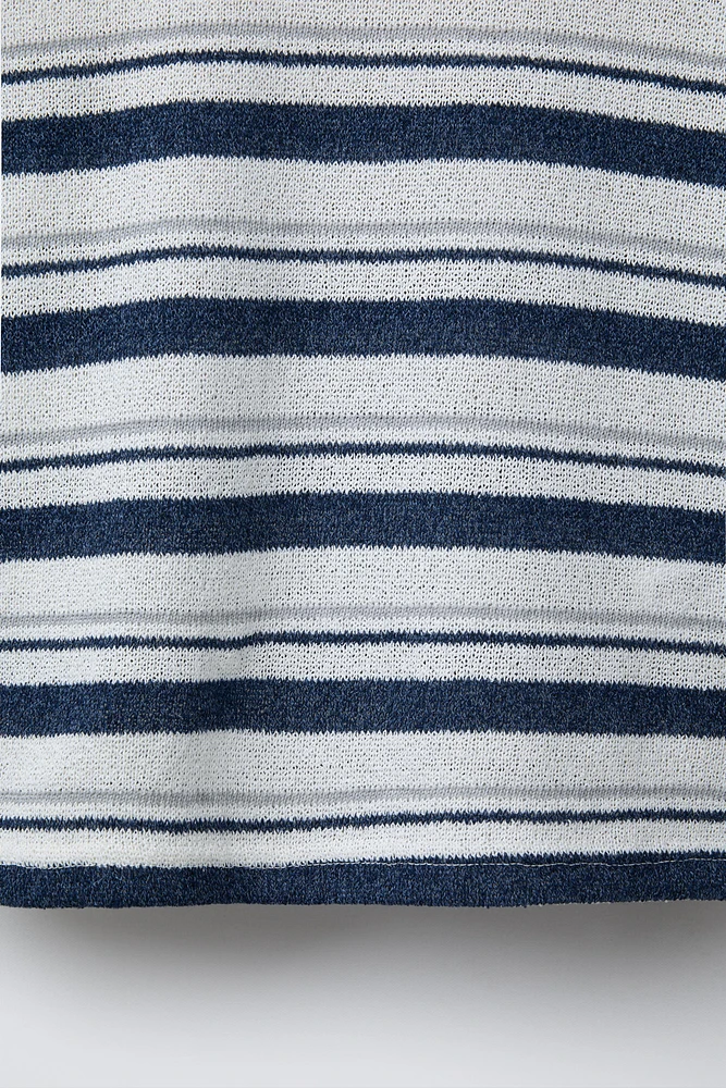 T-SHIRT EN MAILLE RAYURES