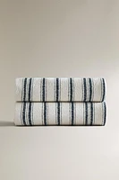 STRIPED COTTON BLANKET