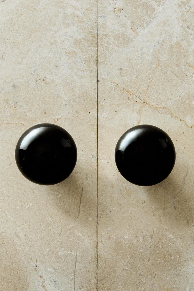 SHINY CERAMIC DOOR KNOB (PACK OF 2)