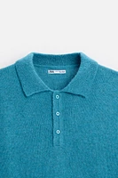 TEXTURED KNIT POLO